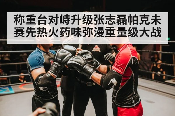 称重台对峙升级张志磊帕克未赛先热火药味弥漫重量级大战